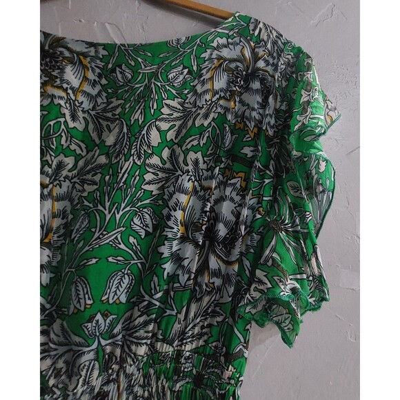 Le Ragarre Dress Women's L,made In Italy, Floral, Viscose, Silk Material,... - Picture 9 of 11